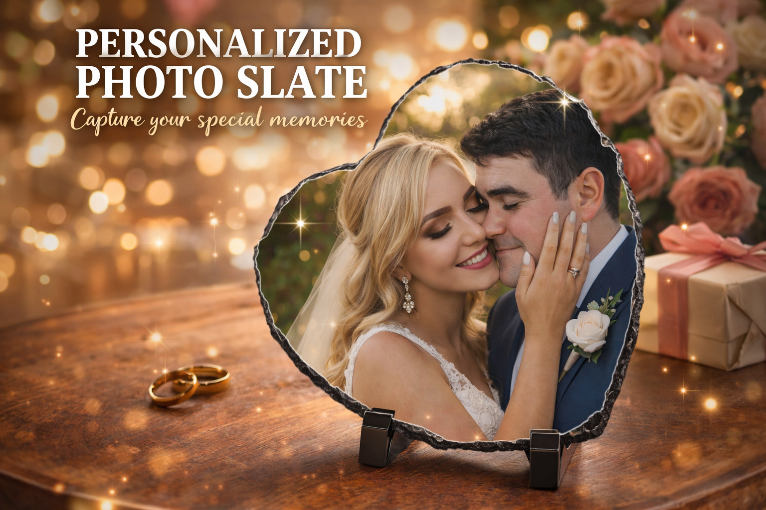 Wedding photo slate